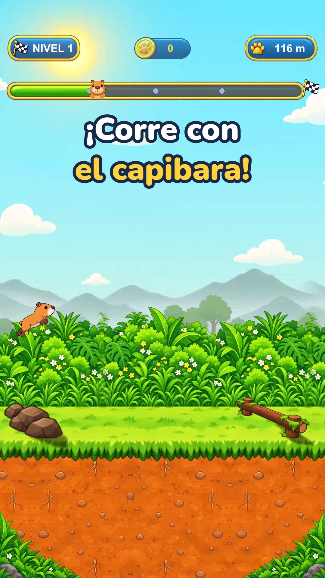 ¡Corre con el capibara!