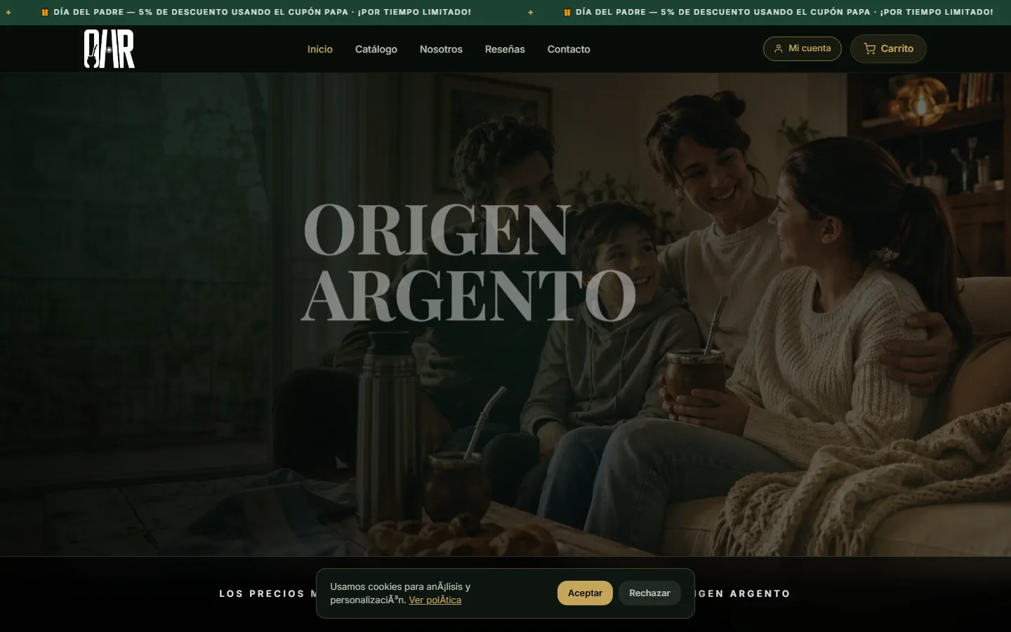 Web de Origen Argento
