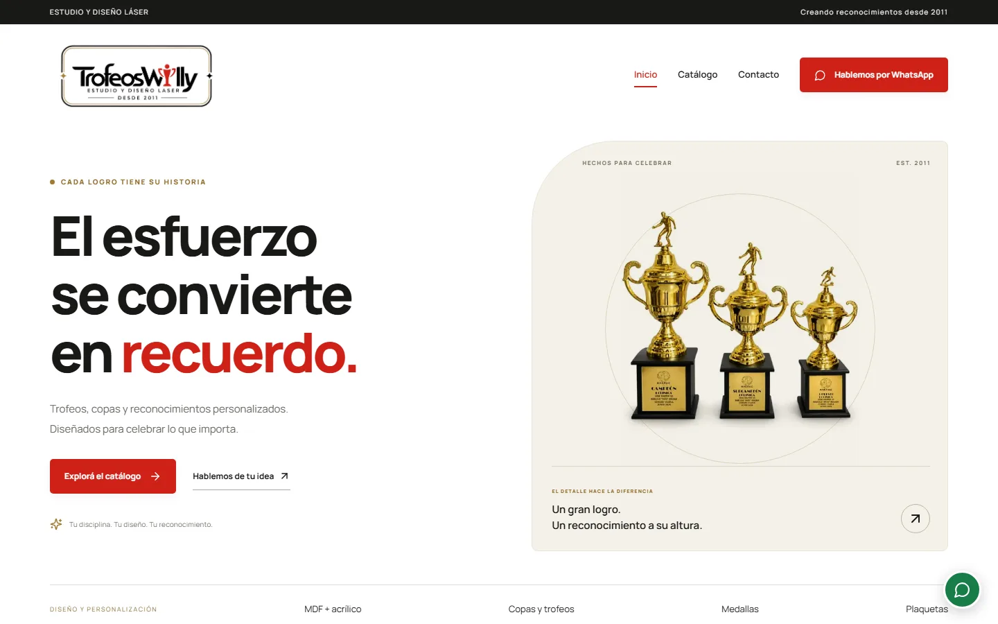 Web de Trofeos Willy